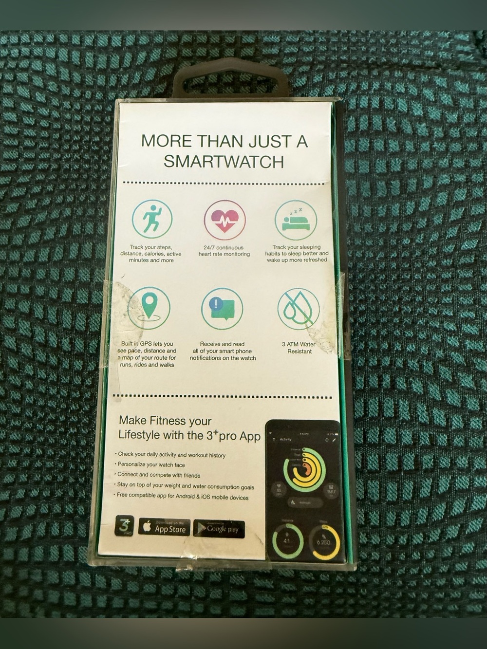 Vibe+ Black Smart Watch with GPS & Heart Rate Monitor - Picture 2 of 3